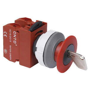 Bouton d'arrêt d'urgence rotatif autobloquant CNTD Changde 30 C3PNKM4 avec clé en plastique pour applications instrumentales - Product Image 4