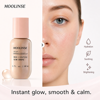Sérum Éclat Vegan Anti-rides à l'Acide Hyaluronique et Vitamine E, Hydratant, Illuminateur, Antioxydants Biologiques, Blanchissant, Pores Affinés, Visage 30ml