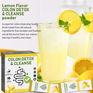 Özel etiket doğal bağırsak sağlık bitki <span class=keywords><strong>Fiber</strong></span> limon lezzet kolon detoks toz temizlemek - Product Image 4