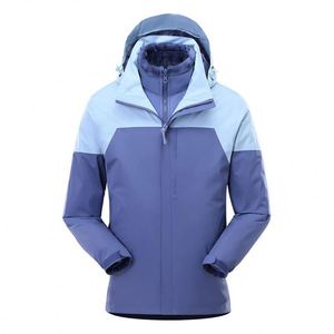Chaqueta Deportiva 3 en 1 con Logotipo Personalizado, Cortavientos con Cierre, Forro Polar, Impermeable, Unisex, para Hombre y Mujer - Product Image 3