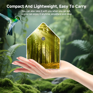 Yun nhà máy nóng bán ABS + gỗ vuông rừng birdsong âm nhạc Hộp Tùy Chỉnh âm nhạc 120S âm thanh thời gian pin hoạt động hiện đại - Product Image 6