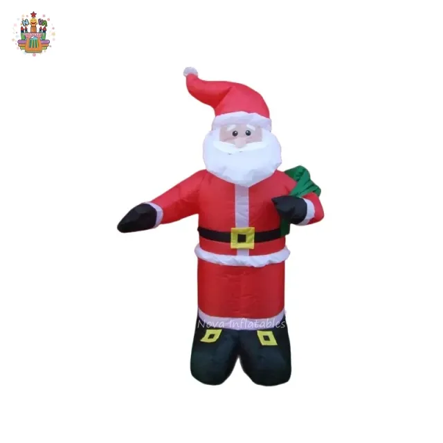 Tùy chỉnh quảng cáo khổng lồ giáng sinh trang trí Inflatable Santa Claus nhân vật hoạt hình inflatables cho năm mới