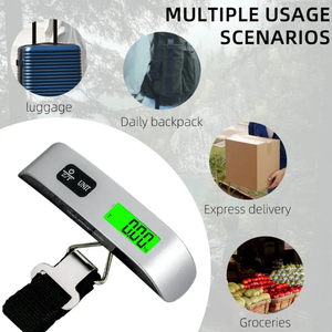 Pèse-bagages numérique 50 kg/110 lb, pèse-bagages suspendu avec écran LCD, pèse-<span class=keywords><strong>valise</strong></span> portable, pèse-bagages de voyage - Product Image 1