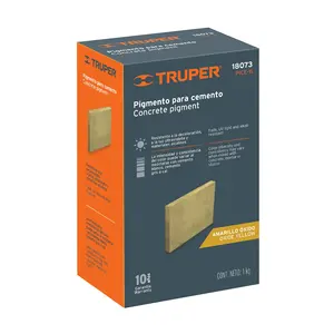 Truper 1 kg pigmento de óxido de ocre amarillo para cemento para aplicaciones de recubrimiento y pintura - Product Image 2