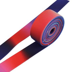 Custom Design High Quality Heat Transfer Printed Patterned Camouflage rainbow Gradient Polyester <b>Webbing</b> Strap Tape Cinch Strap - Product Image 5