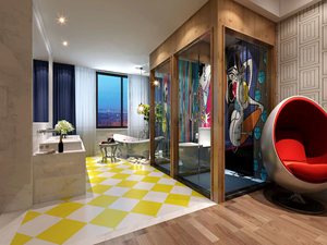 ชุดห้องนอนโรงแรมหรูหราทันสมัย5ดาวแบบกำหนดเองชุดมาตรฐาน Ethoipian ทำจากไม้ - Product Image 2