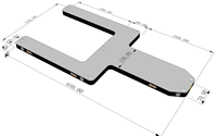 Plateforme de ponton gonflable portable DWF personnalisée pour le stationnement de jet-skis et de yachts