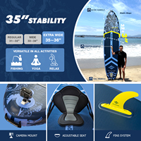Planche à pagaie gonflable Skatinger Source Sea Rider Dropstitch PVC EVA pour adolescents, enfants et adultes
