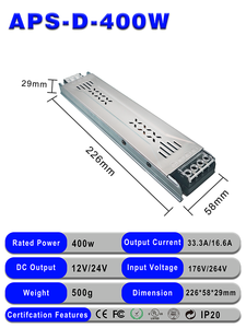Adaptador de corriente plano antiinterferencias, rendimiento estable para electrónica y tiras de luces LED - Product Image 3