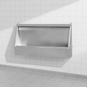 Urinario de Acero Inoxidable, Rectangular, de 1.0m de Largo, Montado en la Pared, con Descarga por Gravedad, Diseño Industrial, Fácil de Limpiar, para Uso Público - Product Image 6