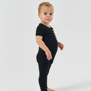 Pyjama barboteuse sans pieds en viscose de bambou pour bébés garçons, vêtements de bébé bio, barboteuse une pièce à manches courtes pour bébés filles, été - Product Image 3