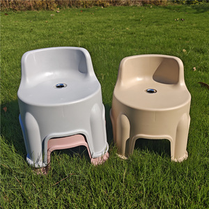 Children's <b>Chair</b> Plastic Backrest Stool Durable Modern Design For Home Kindergarten Use - Product Image 3