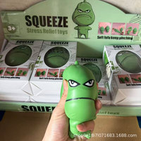 Bestseller transfrontalier : Jouets anti-stress en caoutchouc à presser, Géants (Fromage, Fraise, Pêche) pour Squishies créatifs sur le thème des biscuits