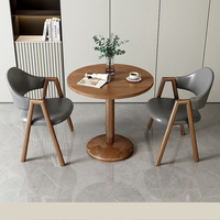 Table basse contemporaine en bois massif de haute qualité 2 chaises pour salle à manger hôtel salon Table d'appoint Antique prix de gros maison