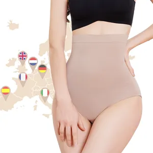 S-SHAPER Women Seamless High Waist Shorts Silicone Strip Non-slip Tummy Control Hip Butt Lifter Girdle Corset Shapewear Panties