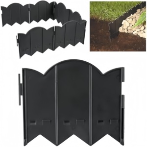 HUGELEAF Plastic Landscape Edging Flexible Design Nature Treated Garden <b>Fence</b> for Outdoor Yard Keep Areas Tidy - Product Image 4