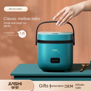 Mini <span class=keywords><strong>cuiseur</strong></span> à <span class=keywords><strong>riz</strong></span> électrique en plastique, capacité <span class=keywords><strong>de</strong></span> 1,2 L, petit appareil ménager multifonctionnel <span class=keywords><strong>pour</strong></span> <span class=keywords><strong>une</strong></span> <span class=keywords><strong>personne</strong></span> - Product Image 3