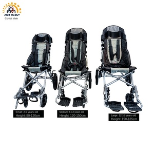 Crystal Mate JBL-ET985ET assis couché à double usage antidérapant dossier haut adulte cerveau <span class=keywords><strong>fauteuil</strong></span> roulant en alliage d'aluminium course manuel - Product Image 2