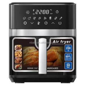 Aifa digitale elettrico colorato schermo friggitrice ad aria calda completo in acciaio inox alloggiamento 8l aria friggitrice Freidora De Aire 1700w - Product Image 4