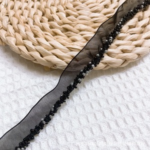 Bán buôn đính cườm ren <span class=keywords><strong>TRIM</strong></span> màu thêu ngọc trai Rhinestone đính cườm cap tóc Phụ kiện túi DIY may embellishments - Product Image 1