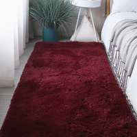 Tapis tie-dye d'usine d'origine, tapis moelleux et pelucheux pour chambre d'enfant, tapis décoratif mignon pour dortoir, tapis doux et moelleux pour chambre à coucher et salon