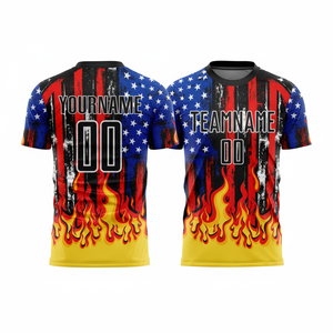 Conception d'évaporation rapide de ventilation de maille de maillot de football de performance avec le tissu léger pour l'entraînement et le confort de match - Product Image 1