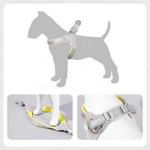 Arnés de chaleco para perro moderno, acolchado, ligero, transpirable, ajustable, antitirones, con hebillas de liberación rápida para paseos al aire libre - Product Image 5