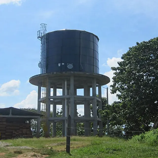 Tangki air di menara tinggi/tangki menara air minum