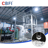 CBFI TV500 Máquina de Hielo en Tubo Industrial de Alta Calidad con Capacidad de 50 Toneladas por Día, con Motor y Bomba