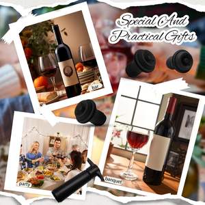 Pompe à vide en stock 2025 avec 4 ensembles de bouchons à vin sous vide - Product Image 6