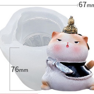 TangChu Vintage Victorian Cat & <b>Easter</b> Bunny Silicone Mold Set - Product Image 5