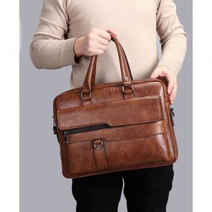 Sac à main en cuir pour homme de haute qualité, sacoche pour ordinateur portable, sac messager à bandoulière pour le bureau et l'utilisation manuelle - Product Image 5