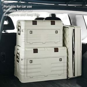 <span class=keywords><strong>Banc</strong></span> <span class=keywords><strong>de</strong></span> rangement pliable pour voiture avec plateau en bois - Parfait pour le camping et les équipements <span class=keywords><strong>de</strong></span> plein air - Product Image 5