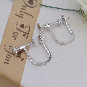 ต่างหูเงินแท้ S925 แบบเกลียว ต่างหูมุกสำหรับผู้หญิง อุปกรณ์ DIY สำหรับทำเครื่องประดับ กึ่งสำเร็จรูป - Product Image 2
