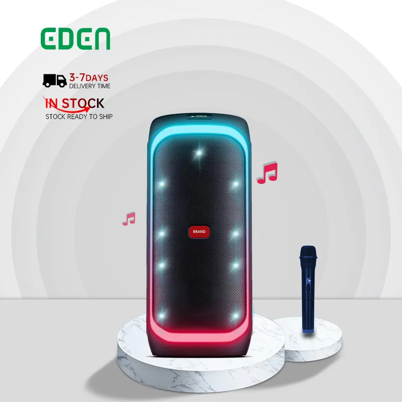 EDEN stock caixa de som dual 6.5 inch active dj speakers 1000w system loud party bluetoothspeakers portable party speaker