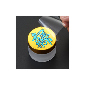 Mingcai Crystal Label UV Transfer <b>Sticker</b> Peel Off Film <b>3D</b> Logo Custom Metal Hot Stamping Trademark White Paper Base - Product Image 4
