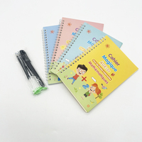 Cahier de traçage magique en gros pour l'apprentissage des langues (français, anglais, espagnol, arabe, allemand) – Livre éducatif pour enfants