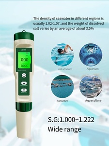 10-in-1 Modern Water Quality Analyzer Pen <b>PH</b>/TDS/EC/SAL/SG/ORP/Tritium Resistivity <b>Tester</b> for Nuclear Wastewater Detection for - Product Image 5