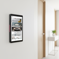 Tablet PC de 8 Pulgadas con Panel Táctil, Android 11, RK3566, PoE, Montaje en Pared, con Luces LED en Ambos Lados, para Sala de Reuniones, Hogar Inteligente, OEM, ODM