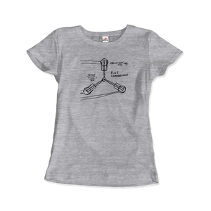 Flux Capacitor Sketch From <b>Back</b> to the Future <b>T</b>-Shirt - Product Image 6