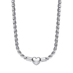 Nuevo Collar <span class=keywords><strong>de</strong></span> <span class=keywords><strong>Plata</strong></span> <span class=keywords><strong>de</strong></span> Ley S925 2025 con <span class=keywords><strong>Cadena</strong></span> <span class=keywords><strong>de</strong></span> Hueso <span class=keywords><strong>de</strong></span> <span class=keywords><strong>Serpiente</strong></span> Giratoria, Serie Infinita Bicolor Oro y <span class=keywords><strong>Plata</strong></span>, Hebilla Grande Abrible - Product Image 2
