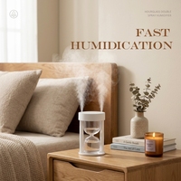 Humidificateur Portable USB de haute qualité à Double bec, Mini humidificateur d'air pour le bureau, la maison et la voiture