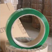 Bande de cerclage PET manuelle rouge et verte, haute résistance, écologique, pour emballage personnalisé