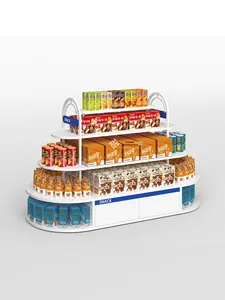 Hong <span class=keywords><strong>Department</strong></span> <span class=keywords><strong>Store</strong></span> New Blue Snack Display <span class=keywords><strong>Rack</strong></span> Convenience <span class=keywords><strong>Store</strong></span> Island Shelf en Lawson Meiyijia Style Supermercado <span class=keywords><strong>Steel</strong></span> <span class=keywords><strong>Rack</strong></span> - Product Image 6