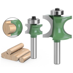 Herramientas de carpintería HOZLY, rodamiento de vástago de 8mm, cortadores semicirculares, fresa de bolas, enrutador de broca de palo de madera, grabado OEM, 10 Uds. - Product Image 2