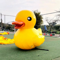 Modèle géant de canard jaune gonflable pour l'extérieur et l'intérieur, pour la décoration publicitaire.