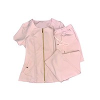 Tunique grande taille pour dames Uniformes respirants pour spa Scrubs pour salon de beauté Infirmière Médecin Manches courtes Taille XL Modèle OEM Imprimé