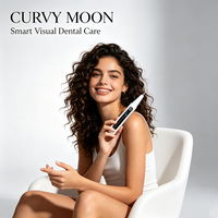 CURVY MOON Détartreur dentaire ultrasonique portable pour la maison, blanchiment des dents, écran couleur, détartreur électrique visuel pour le tartre et la plaque dentaire