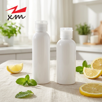 Gran Stock de Botellas Desechables para Loción con Tapa de Rosca de 2oz, Botella de Desinfectante de Manos de 60ml, Botella Blanca con Tapa Abatible para Crema Facial y Cosméticos