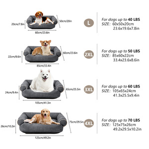 Wholesale Custom Breathable Dog <strong>Sofa</strong> Bed Dual Non-slip Botfom Use Double Sided Dog Nest Large Rectangle <strong>Pet</strong> <strong>Sofa</strong> - Product Image 6